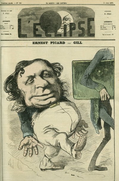 Ernest Picard (1821-1877), politico francese. Copertina in "L