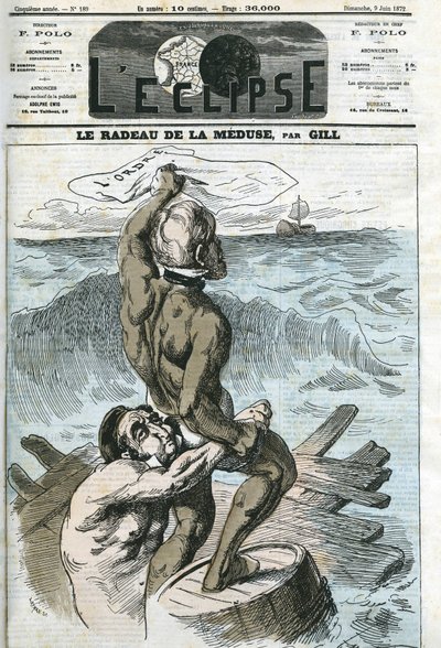 Eugene Rouher (1814-1884) e Clement Duvernois (1836-1879), politici francesi. Copertina di "L