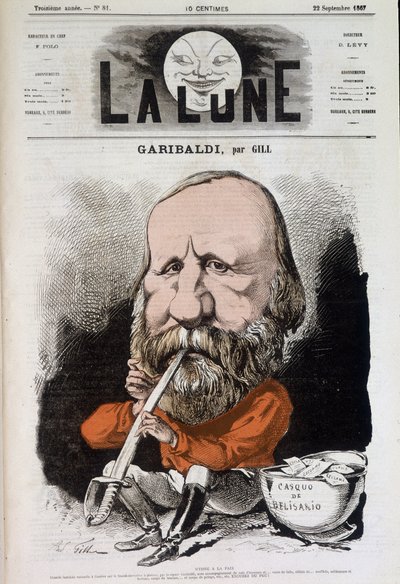 Giuseppe Garibaldi (1807-1882), inno alla pace - di Gill, in 
