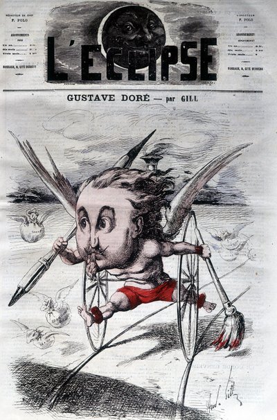 Gustave Doré. Disegnatore e pittore francese. Cartone animato di DeGill. L