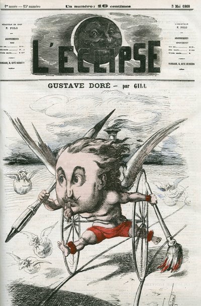 Gustave Dore, pittore, illustratore e caricaturista francese. Copertina in 