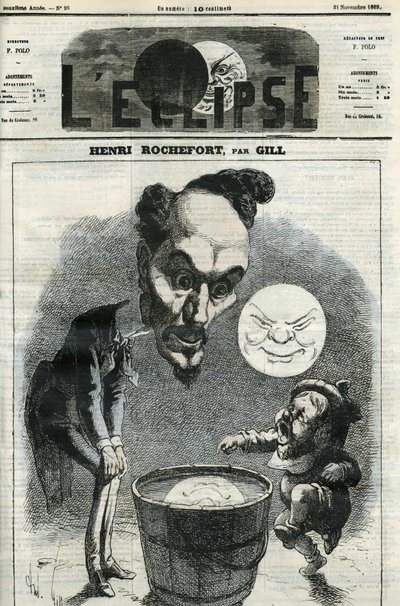 Henri Rochefort (1831-1913), giornalista, scrittore e politico francese. Copertina in 