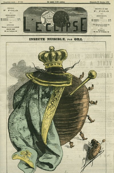 Parassita degli insetti, la monarchia in scarafaggio per l