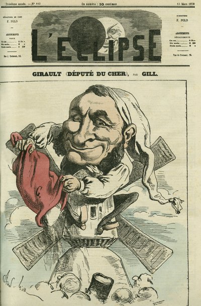 Jean Girault (1825-1909), mugnaio e politico francese. Copertina in "L