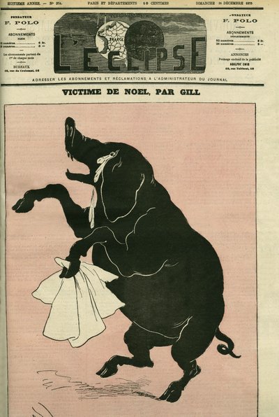 Il maiale "vittima di Natale". Copertina di "L