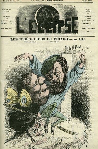 Les irreguliers du Figaro, entrati nel diario di Charles Monselet e Jules Valles. Copertina in 