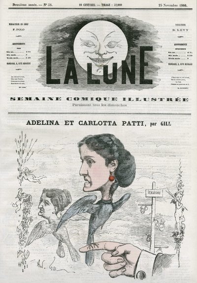 Ritratto di Adelina e Carlotta Patti, cantanti d