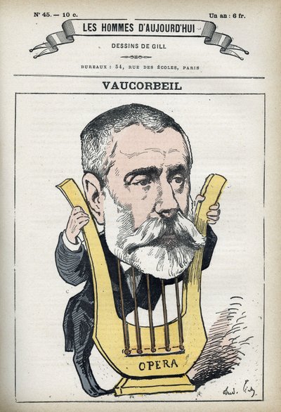 Ritratto di Auguste Emmanuel Vaucorbeil (1821-1884), compositore francese e direttore dell
