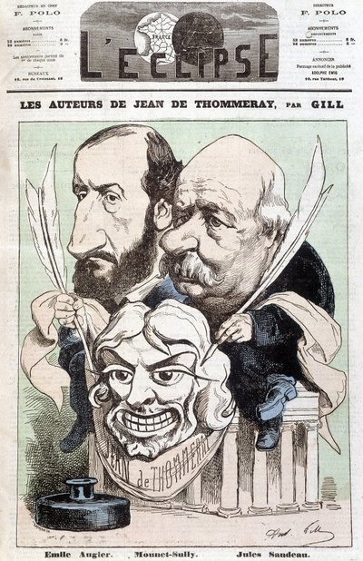 Ritratto di Emile AUGIER (1820-1889) e Jules SANDEAU (1811-1883), autori della commedia intitolata 