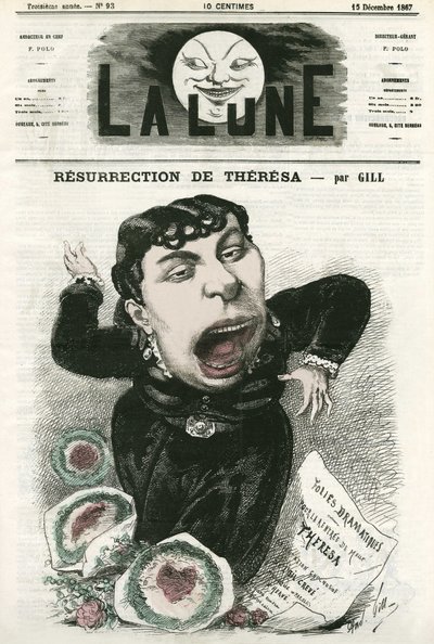 Ritratto di Emma Valladon detta Theresa, cantante d