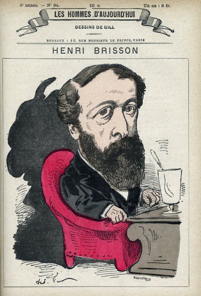Ritratto di Eugene Henri Brisson, avvocato, giornalista e politico francese da Andre Gill