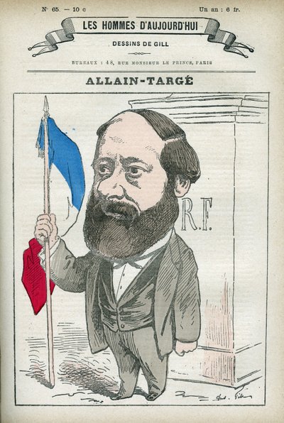 Ritratto di François Allain-Targé (1832-1902), avvocato, magistrato, giornalista e politico francese, fu Ministro dell
