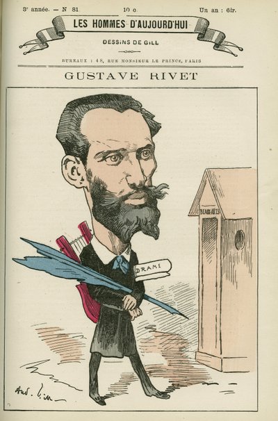 Ritratto di Gustave Rivet (1848-1936), insegnante e politico francese, fu senatore dell