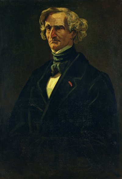 Ritratto di Hector Berlioz (1803-69) precedentemente attribuito a Honoré Daumier (1808-79) da Andre Gill