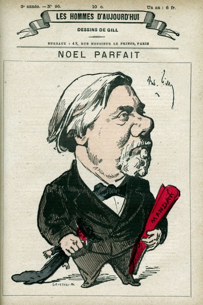 Ritratto di Noel Parfait da Andre Gill