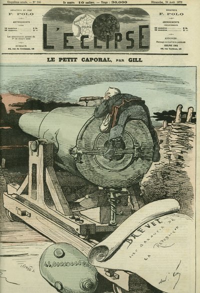 Il piccolo caporale, Adolphe Thiers. Copertina di "L