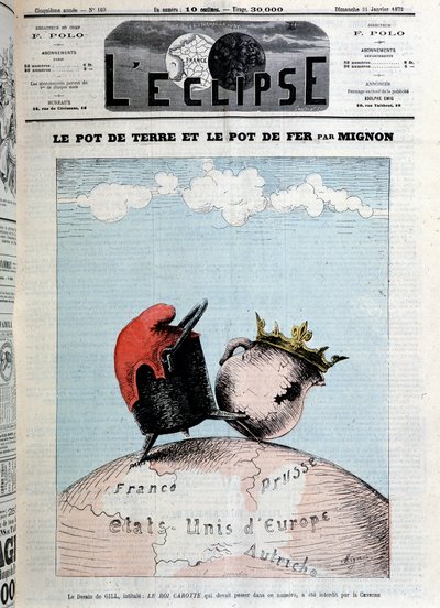 La pentola di terra e la pentola di ferro di Mignon. Copertina di “L