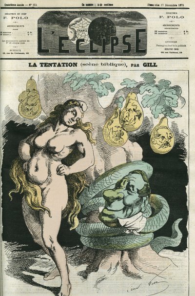 La tentazione, la Repubblica-Eva tentata dal Serpente-Orleans. Copertina in 