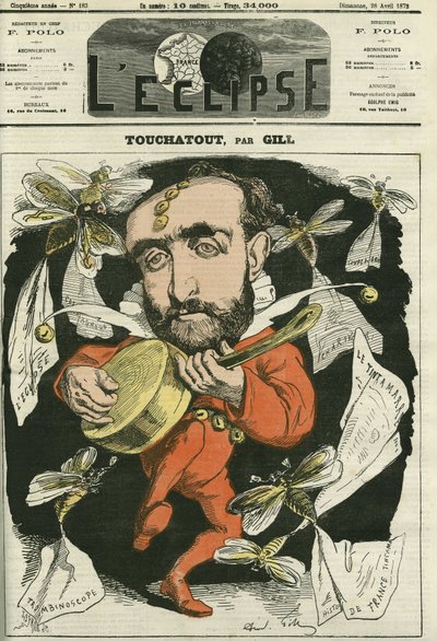 Touchatout, autore di "Histoire de France tintamarresque" e "Trombinoscope". Copertina in "L