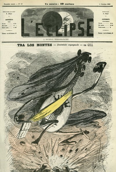Tra los montes, fantasia spagnola, evocazione del difficile contesto politico in Spagna. Copertina in "L