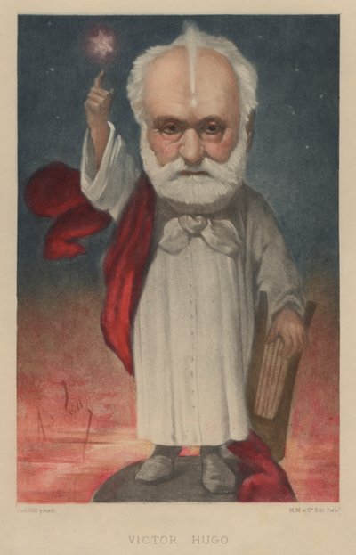 Victor Hugo, poeta, romanziere e drammaturgo francese da Andre Gill