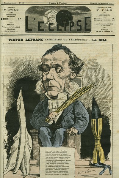 Victor Lefranc (1809-1883), politico francese. Copertina in "L