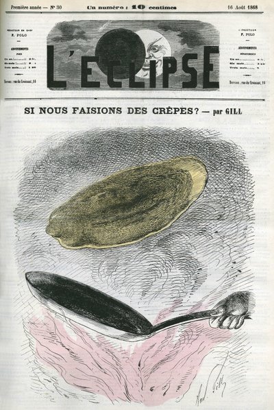 Perché non facciamo le crepes? , illustrazione di Gill in reazione alla censura. Copertina in "L