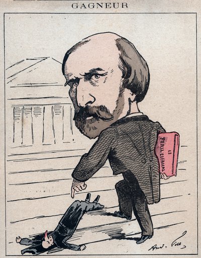 Wladimir Gagneur (1807-1889) Fourierista ed economista socialista, deputato del Giura (1873) - Caricatura di André Gill in 