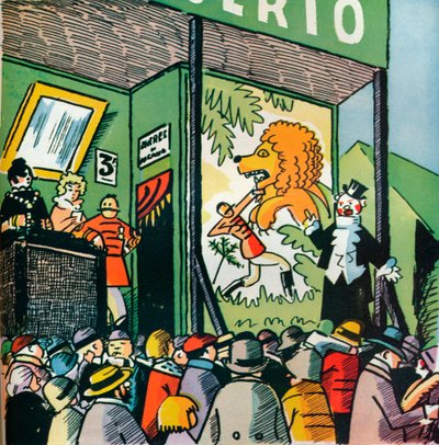 Illustrazione di André Hellé da Favole di La Fontaine, 1922, 1929 da Andre Helle