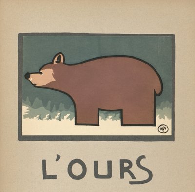 Illustrazione per bambini di un orso da Andre Helle