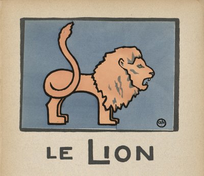 Leone, illustrazione per bambini di un leone da Andre Helle
