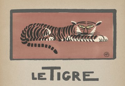Le Tigre, Illustrazione per Bambini di una Tigre da Andre Helle
