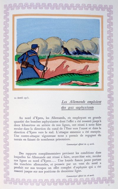 I tedeschi usano il gas cloro, Ypres, 22 aprile 1915 da Andre Helle