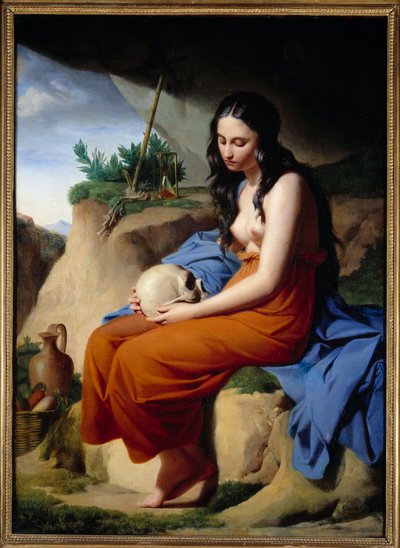 Maddalena. Santa Maria Maddalena meditante da Andre Jacques Victor Orsel
