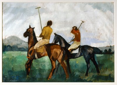 Giocatori di polo (dipinto su tela) da Andre Mare