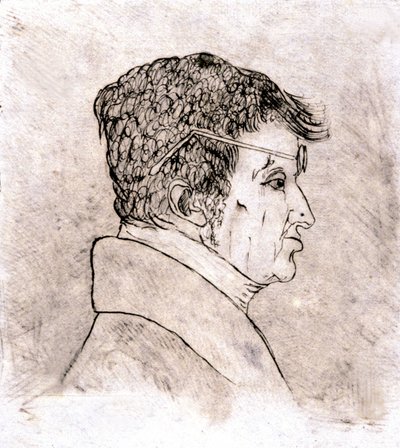 Andre Marie Ampere, autoritratto c. 1805-1810 (disegno) da Andre Marie Ampere