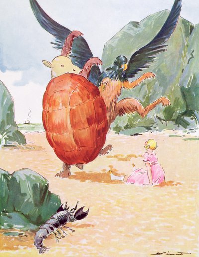 Alice, il Grifone e la Finta Tartaruga, illustrazione da 