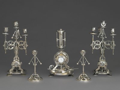 Orologio, Parte di un Garniture di Cinque Pezzi, c.1880 da Andre Romain Guilmet