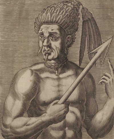 Nacolabsou, re del Promontorio dei Cannibali da Andre Thevet