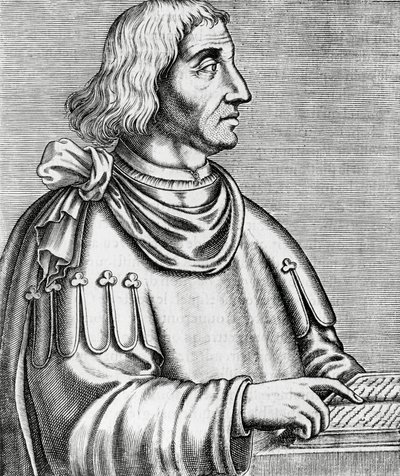 Ritratto di Philippes de Commines (circa 1445-circa 1512), storico e diplomatico, incisione da Les Vrais pourtraits et Vies des Hommes illustres da Andre Thevet