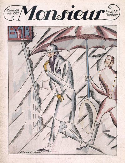 Uomo in impermeabile, copertina della rivista 