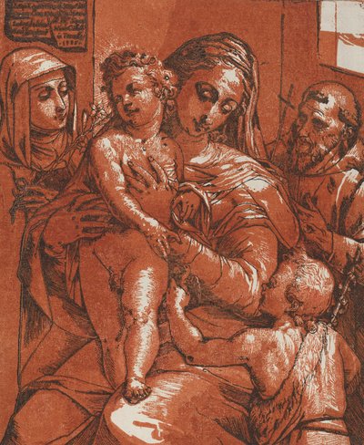 Madonna col Bambino accompagnata da santi da Andrea Andreani