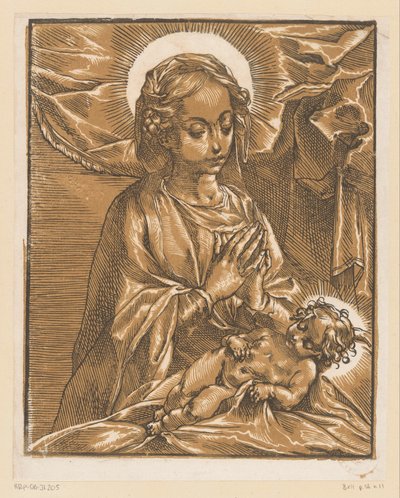 Maria adora il Bambino Gesù da Andrea Andreani
