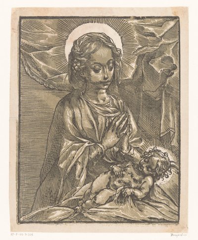 Maria adora il Bambino Gesù da Andrea Andreani