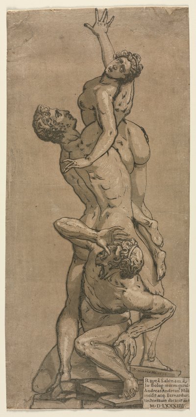Il ratto di una donna sabina da Andrea Andreani
