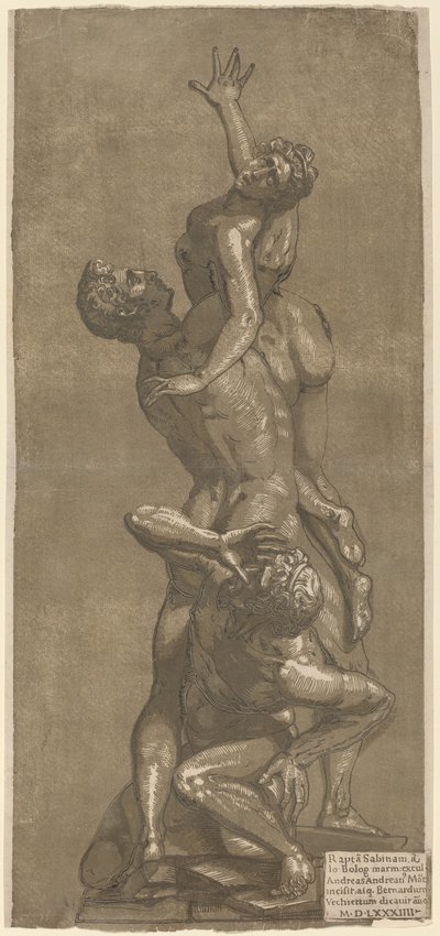 Il ratto di una Sabina, 1584 da Andrea Andreani