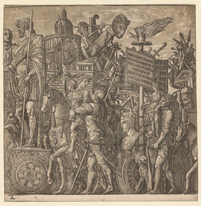 Il Trionfo di Giulio Cesare: Statue Colossali e Attrezzature d