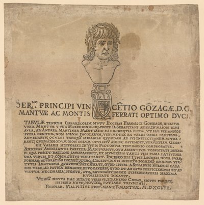 Il trionfo di Giulio Cesare: Frontespizio da Andrea Andreani