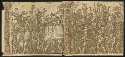 Il trionfo di Giulio Cesare (dettaglio) da Andrea Andreani