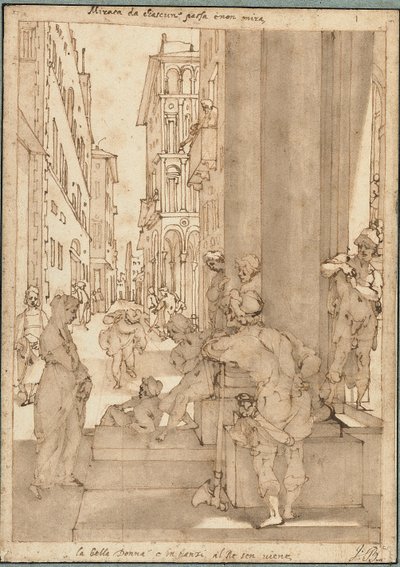 Sophronia entra nel Palazzo di Aladin da Andrea Boscoli